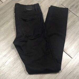 RES Denim Ankle Black ‘KITTY SKINNY’ Medium Rise Jeans size 27
